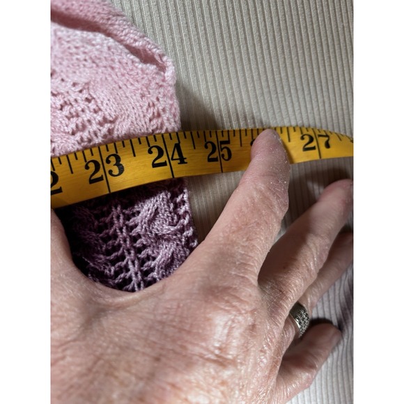 POL Love N'Peace Strawberry Sweater W/ Shoulder Pads S Oversized Hippie NWOT - Picture 6 of 9